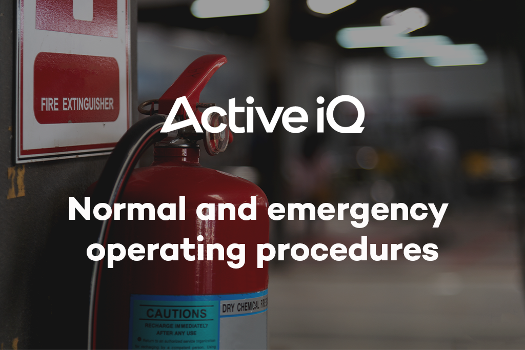 Active IQ eLearning - Normal and emergency operating procedures