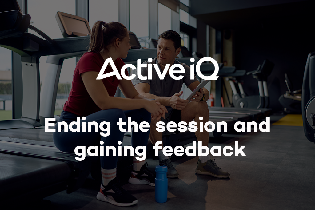 Active IQ eLearning - Ending the session and gaining feedback