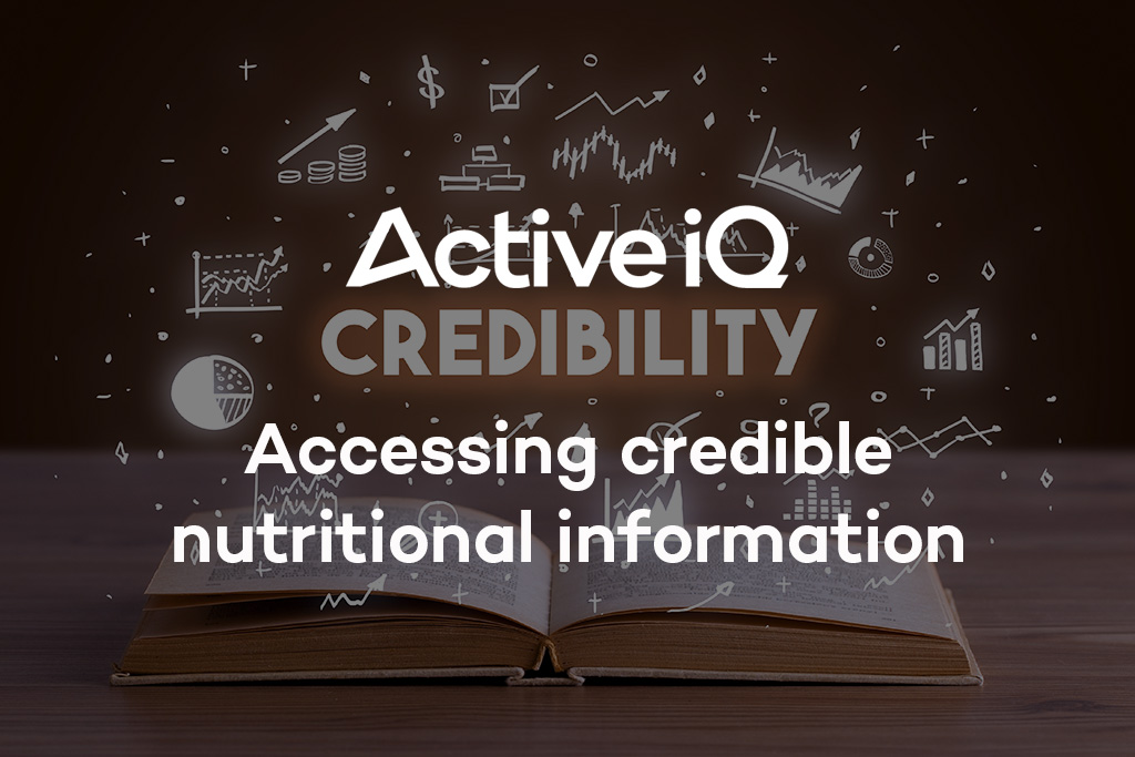 Active IQ eLearning - Accessing credible nutritional information